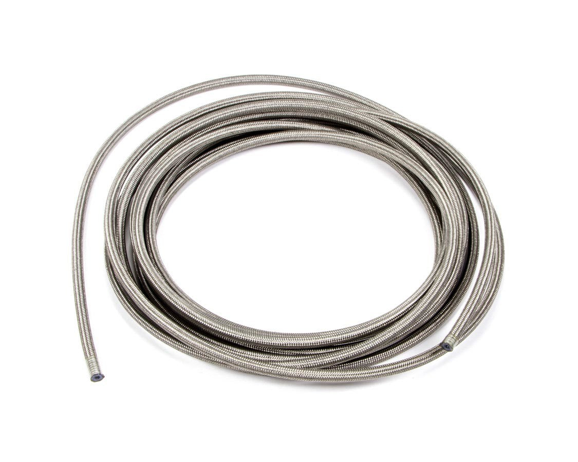 AEROQUIP FCC0320 Teflon PTFE Racing Hose - 3AN, 20 Feet, Braided Stainless Steel, Natural Finish