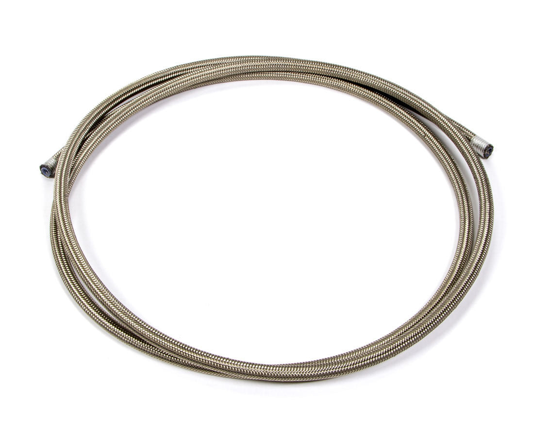 Aeroquip FCC0406 PTFE Racing Hose with 4 AN Fittings, 6 Feet, Braided Stainless Steel and Natural PTFE
