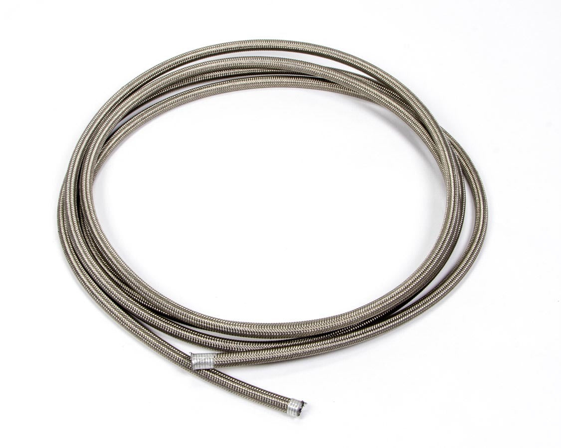 AEROQUIP FCC0410 Teflon Racing Hose - 4 AN - 10 Feet Braided Stainless Steel and PTFE - Natural Finish