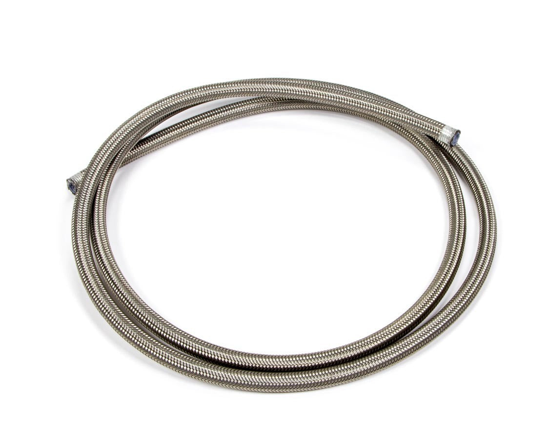 Aeroquip FCC0606 Teflon PTFE Racing Hose, 6AN, 6 Feet, Braided Stainless Steel, Natural Finish