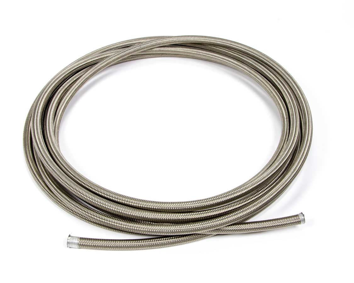 Aeroquip FCC0620 #6 Teflon Racing Hose, 20 Feet, Braided Stainless Steel and PTFE, Natural Finish