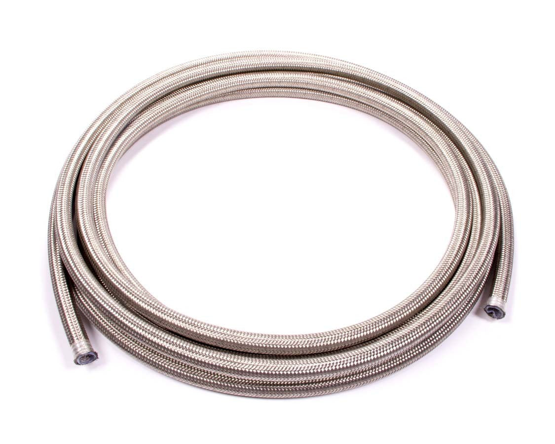 AEROQUIP FCC0820 Teflon PTFE Racing Hose with Braided Stainless Steel, 8 AN, 20 Feet Natural