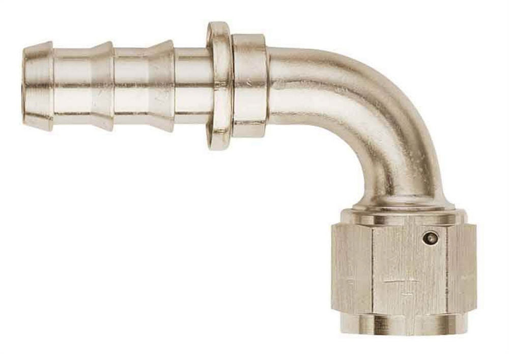 Aeroquip FCE1533 Nickel Finish 8 AN Socketless 90 Degree Hose End Fitting