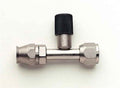 Aeroquip FCE1814 Straight 10 AN Hose End with Charge Port and Nickel Plated Steel Fitting