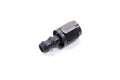 AEROQUIP FCL1512 #6 Straight Socketless Hydraulic Hose Fitting with 6 AN Female and Hose Barb in Aluminum Black Anodized
