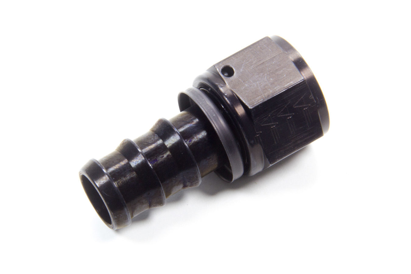 Aeroquip FCL1515 #12 Straight Socketless Hose End Fitting, Aluminum, Black Anodized
