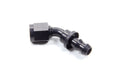 AEROQUIP FCL1522 #6 45 Degree Socketless Hose End Fitting, 6 AN Female, Aluminum, Black Anodized