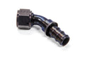 Aeroquip FCL1525 #12 45 Degree Socketless Fitting for 12 AN Hoses, Aluminum Black Anodized