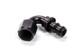 AEROQUIP FCL1543 #8 120 Degree Socketless Hose End Fitting, Aluminum Black Anodized, 8 AN to 8 AN Female, 120 Degree Bend
