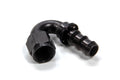 AEROQUIP FCL1554 #10 150 Degree Socketless Hose End Fitting with 10 AN Female and 10 AN Hose Barb, Aluminum, Black Anodized