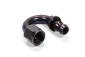 AEROQUIP FCL1563 #8 180 Degree Socketless Hose End Fitting, Aluminum, Black Anodized