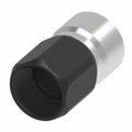 AEROQUIP FCL4215 StreetLite 12AN Crimp Fitting, Straight, Aluminum, Black and Silver Anodized