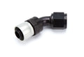 AEROQUIP FCL4224 10AN StreetLite 45-Degree Hose End Fitting with Swivel Aluminum Black Anodized
