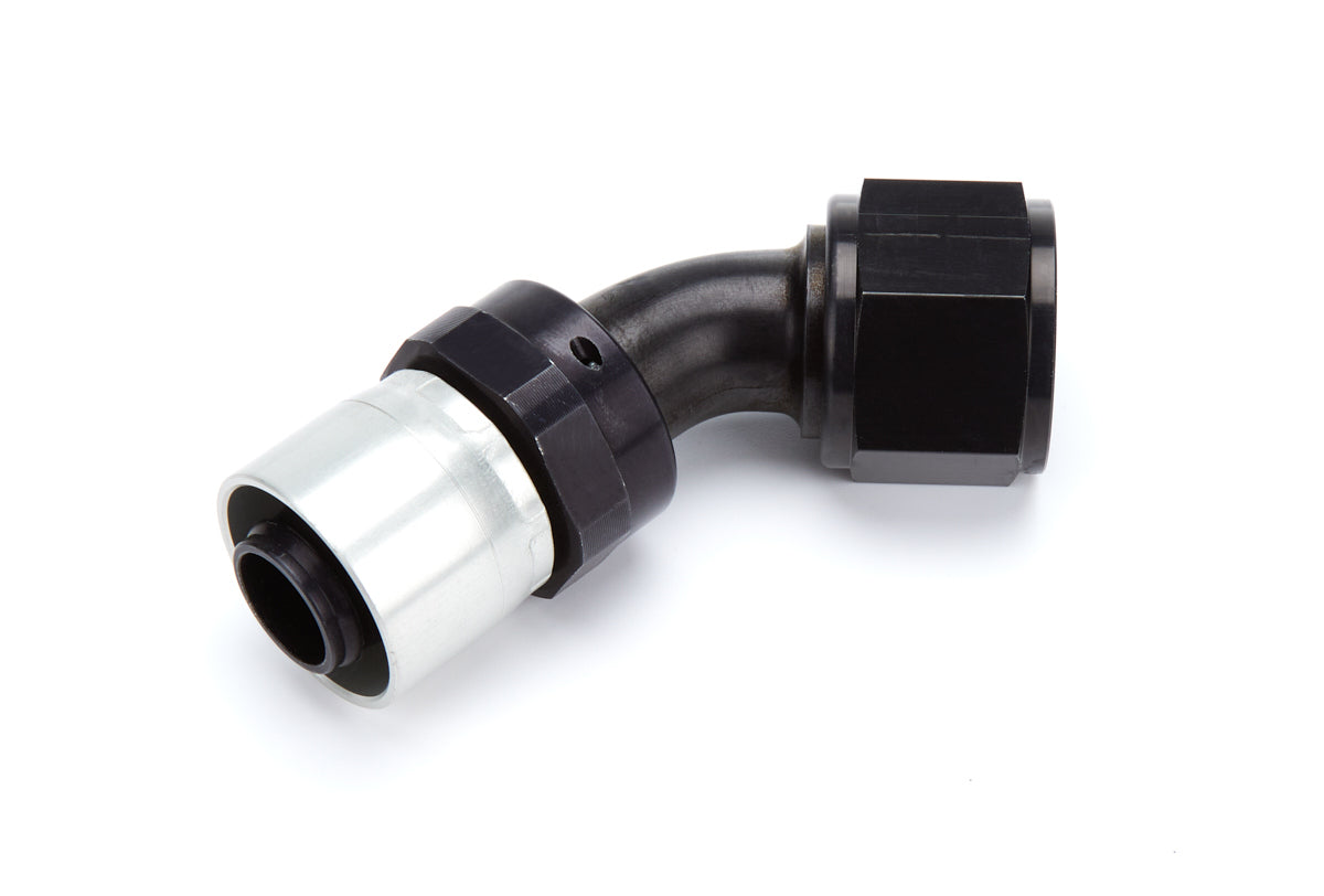 Aeroquip FCL4225 StreetLite 12AN 45-Degree Hose End Fitting Aluminum Black Anodized