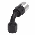 Aeroquip FCL4232 6AN StreetLite Crimp Fitting 90 Degree Aluminum Black Anodized