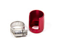Aeroquip FCM1002 Pro Clamp #6 Worm Gear Aluminum Hose Clamp with Hex Drive, Red Anodized Finish