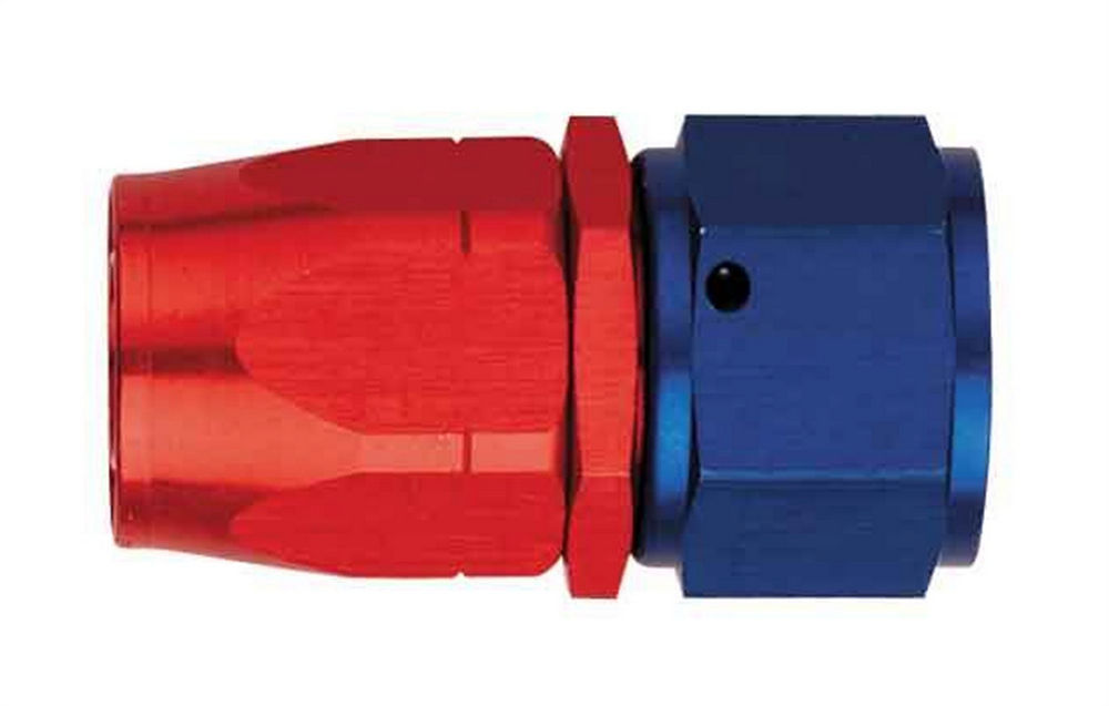 Aeroquip FCM1016 #16 Straight Hose End Fitting with Aluminum Construction and Blue/Red Anodized Finish