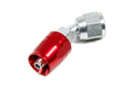 Aeroquip FCM1021 4AN 45 Degree Hose End Fitting in Red Anodized Aluminum and Steel