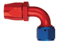 Aeroquip FCM1034 #10 90 Degree Hose End with Aluminum Body and Blue/Red Anodized Finish