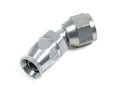 AEROQUIP FCM1113 8 AN 45 Degree PTFE Racing Hose End Steel Natural Finish