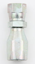 Aeroquip FCM1302 High Pressure Hose End Fitting, 6 AN, Straight, Steel, Natural Finish