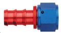 AeroQuip FCM1514 #10 Straight Socketless Fitting with 10 AN Hose Barb to 10 AN Female, Aluminum Blue / Red Anodized