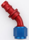 Aeroquip FCM1523 #8 45 Degree Socketless Fitting with Hose Barb and Female Thread