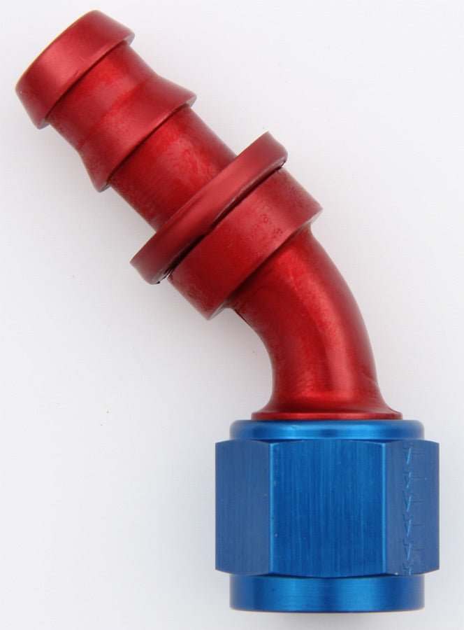 Aeroquip FCM1523 #8 45 Degree Socketless Fitting with Hose Barb and Female Thread