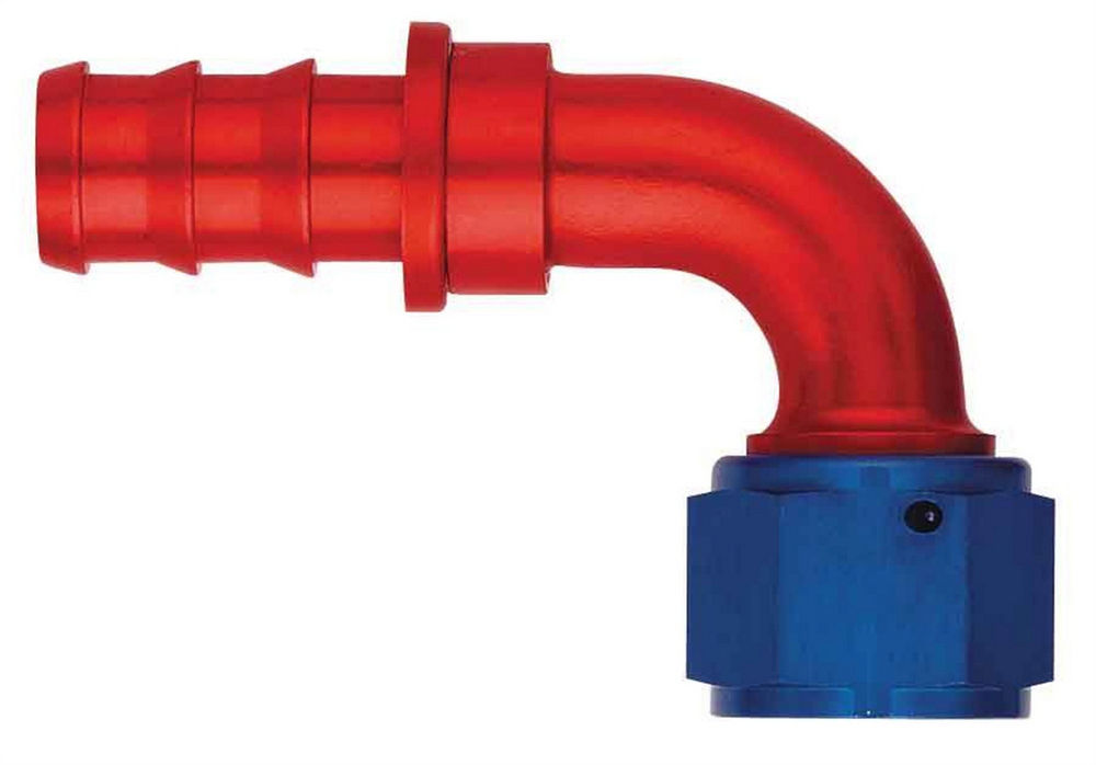 Aeroquip FCM1534 #10 90 Degree Socketless Hose End with 10 AN Female and Barb Fitting