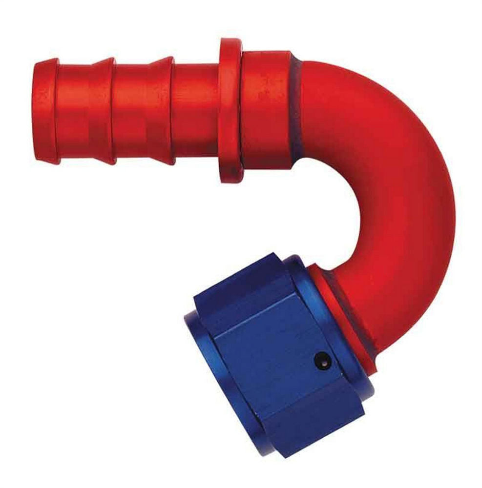 Aeroquip FCM1552 #6 150 Degree Socketless Fitting with Aluminum Hose Barb and Female End