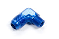 Aeroquip FCM2016 90 Degree 10 AN Male to 3/8 Inch NPT Male Aluminum Adapter