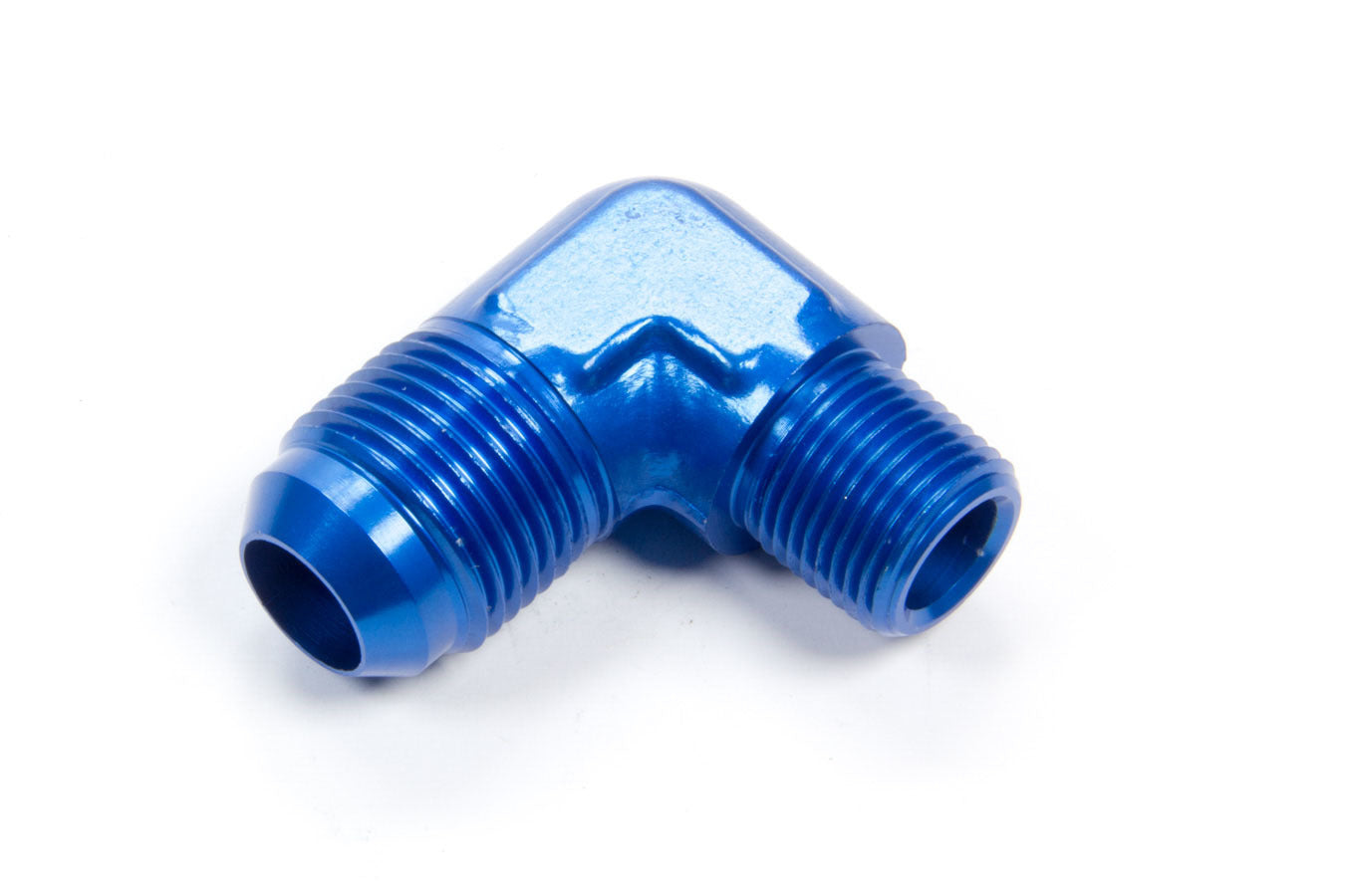 Aeroquip FCM2016 90 Degree 10 AN Male to 3/8 Inch NPT Male Aluminum Adapter