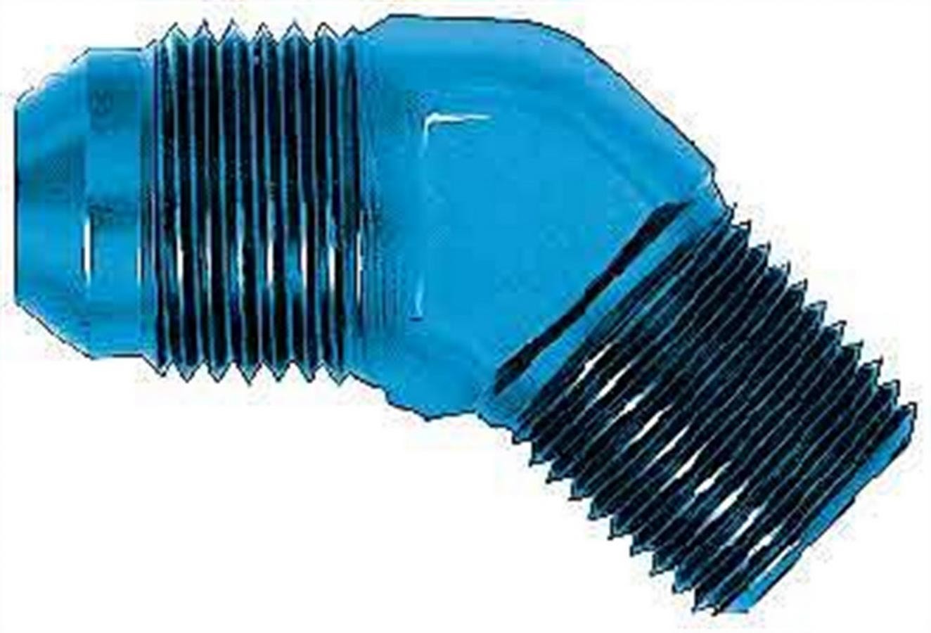 AEROQUIP FCM2020 45 Degree Aluminum Adapter with 3AN Male to 1/8 Inch NPT Male Connection