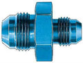AEROQUIP FCM2049 #8 to #4 Union Reducer Aluminum Blue Anodized