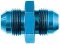 Aeroquip FCM2053 #8 Flare to #8 Flare Straight Fitting, Aluminum, Blue Anodized