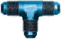 AEROQUIP FCM2063 #8 AN Male x Male x Male Aluminum Adapter Tee, Blue Anodized