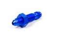 Aeroquip FCM2071 #4 Flare End Bulkhead Union, Aluminum, Blue Anodized, 4 AN Male to 4 AN Male Fitting