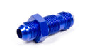 AEROQUIP FCM2073 #8 AN Male to Male Bulkhead Fitting, Aluminum, Blue Anodized