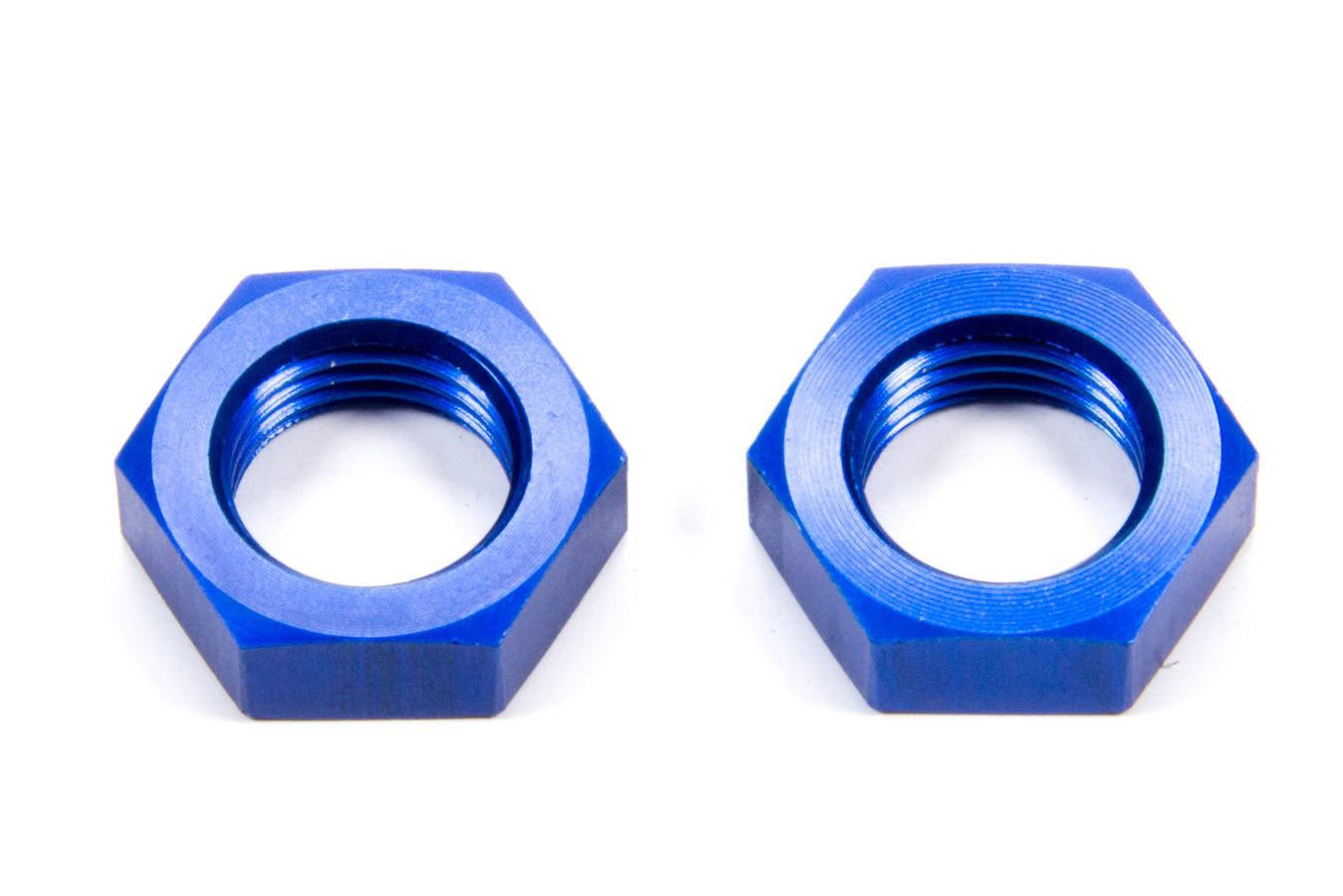 Aeroquip FCM2100 Alumina #6 Locknut Blue Anodized Aluminum Bulkhead Fitting Nut