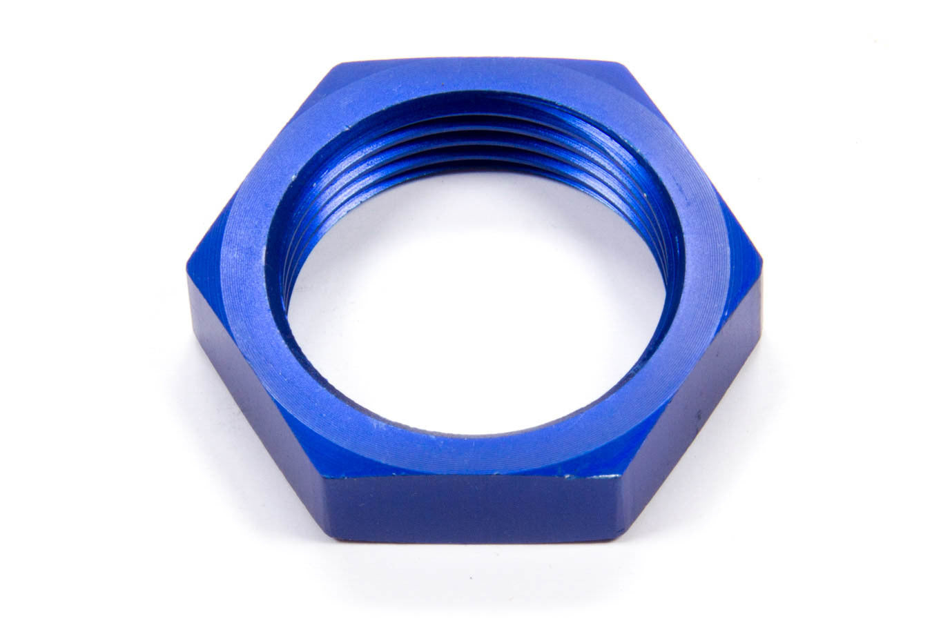 Aeroquip FCM2106 Aluminum 16 AN Bulkhead Fitting Nut with Blue Anodized Finish