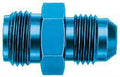 AEROQUIP FCM2108 Fuel Pump Adapter, 6 AN Male to 5/8 Inch Inverted Flare Male, Aluminum, Blue Anodized