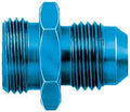 Aeroquip FCM2112 Straight 6AN Male to 5/8-20 Inch Male Aluminum Adapter, Blue Anodized