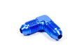 AEROQUIP FCM2119 Alum 4AN 90 Degree Elbow Union Adapter, Blue Anodized Aluminum