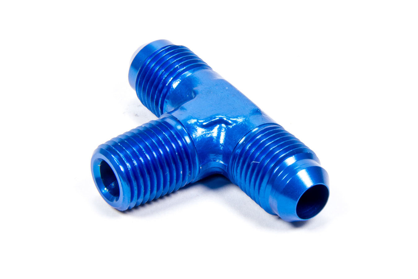 AEROQUIP FCM2122 Alum #6 Male Branch Tee with 6 AN Male and 1/4 Inch NPT Male Fittings
