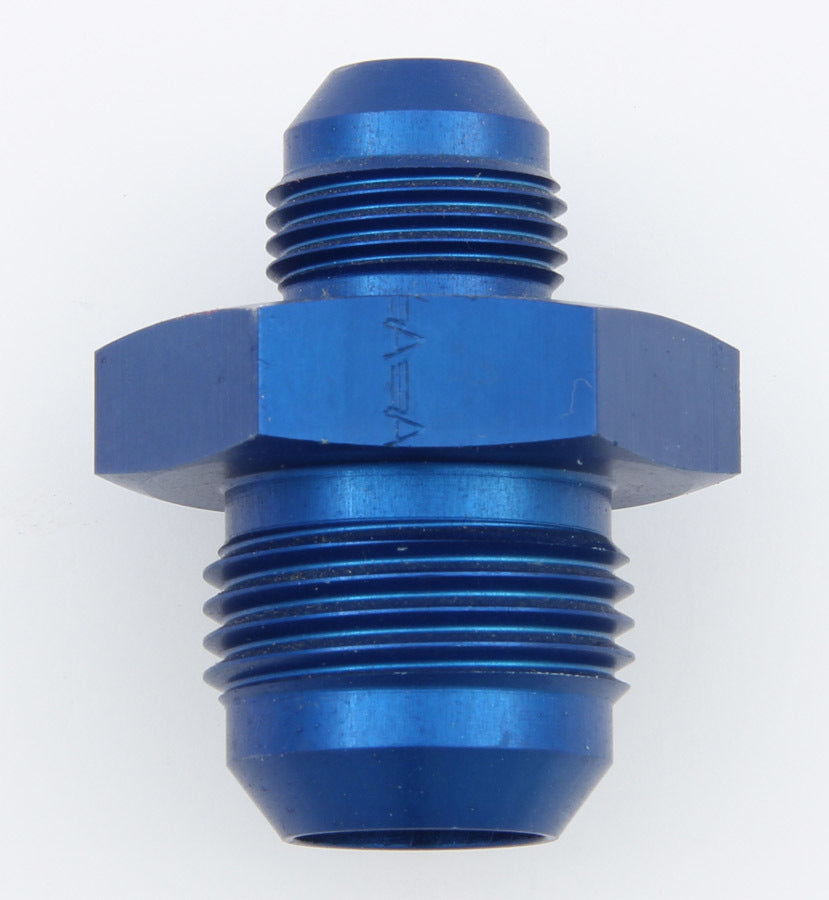Aeroquip FCM2166 Straight 12 AN Male to 8 AN Male Aluminum Fitting, Blue Anodized