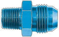 Aeroquip FCM2185 #10 Flare to 3/8 Inch NPT Male Adapter, Aluminum, Blue Anodized