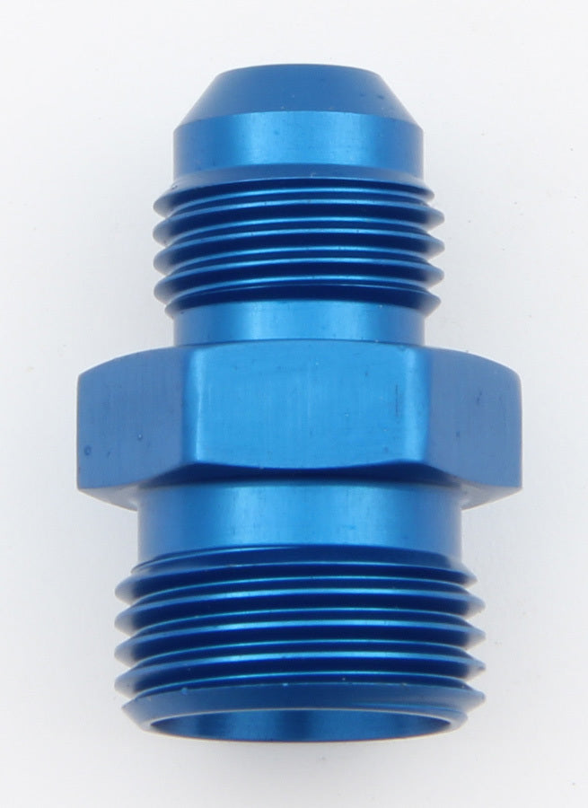 AEROQUIP FCM2246 #6 to 12mm x 1.50 Male Adapter, Aluminum, Blue Anodized