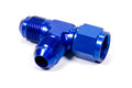 AEROQUIP FCM2256 #8 Fem On Run Tee Aluminum Blue Anodized