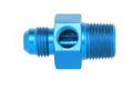 Aeroquip FCM2276 #6 to 1/4 Inch NPT Straight Adapter with 1/8 Inch NPT Gauge Port