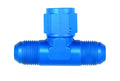 Aeroquip FCM2283 #8 Tee with Female and Male AN Fittings Aluminum Blue Anodized